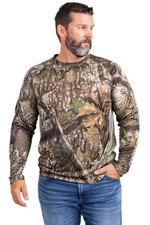 TShirt - Camo Long Sleeve Code V by Realtree, Jackson Clinic Bar