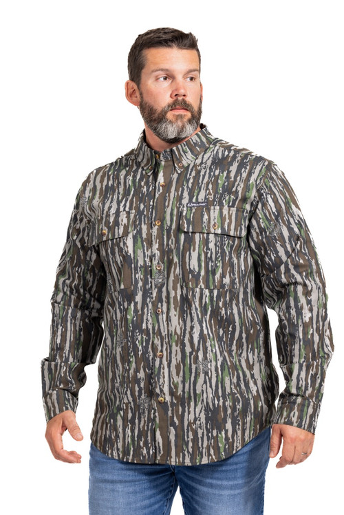 Realtree Button Down Long Sleeve Men's Camp Shirt | Original