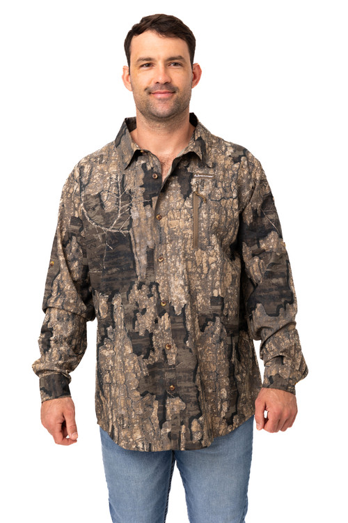 Realtree Button Down Long Sleeve Men's Shirt | Timber