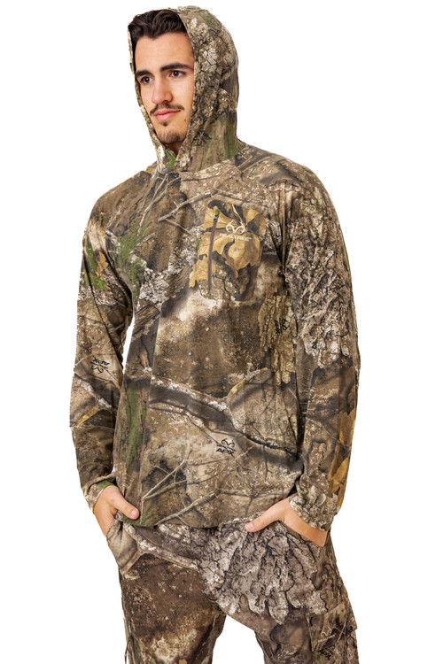 Chemise Camouflage Realtree Pêche Chemise Camouflage Realtree Homme Pour La Pêche - Taille XL, Anti-transpirante - Occasion Camouflage Outdoor Polyester