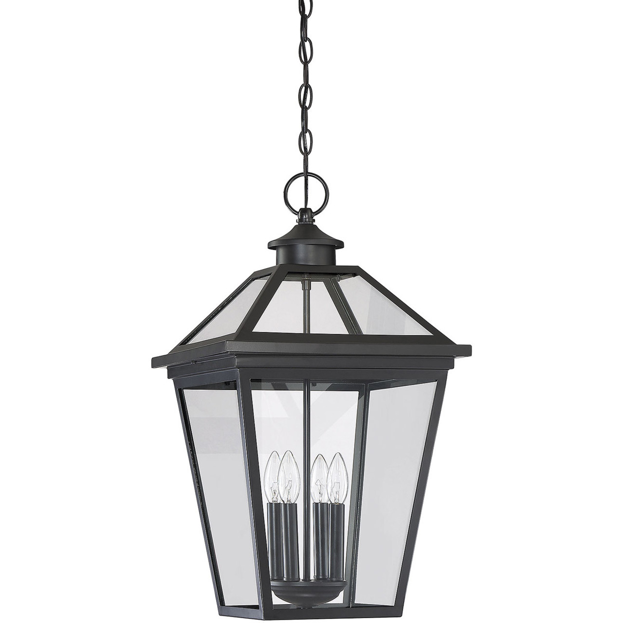 Savoy House-5-147-BK-Ellijay - 3 Light Outdoor Post Lantern Black