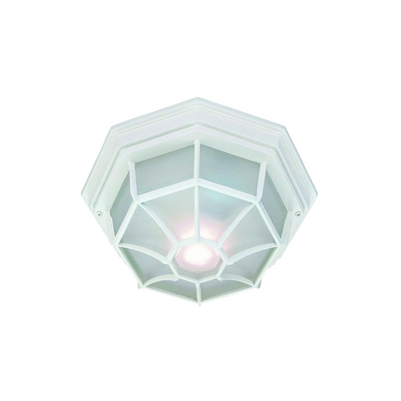 Acclaim Lighting 2-Light Textured White Flushmount Ceiling Light in Textured  White