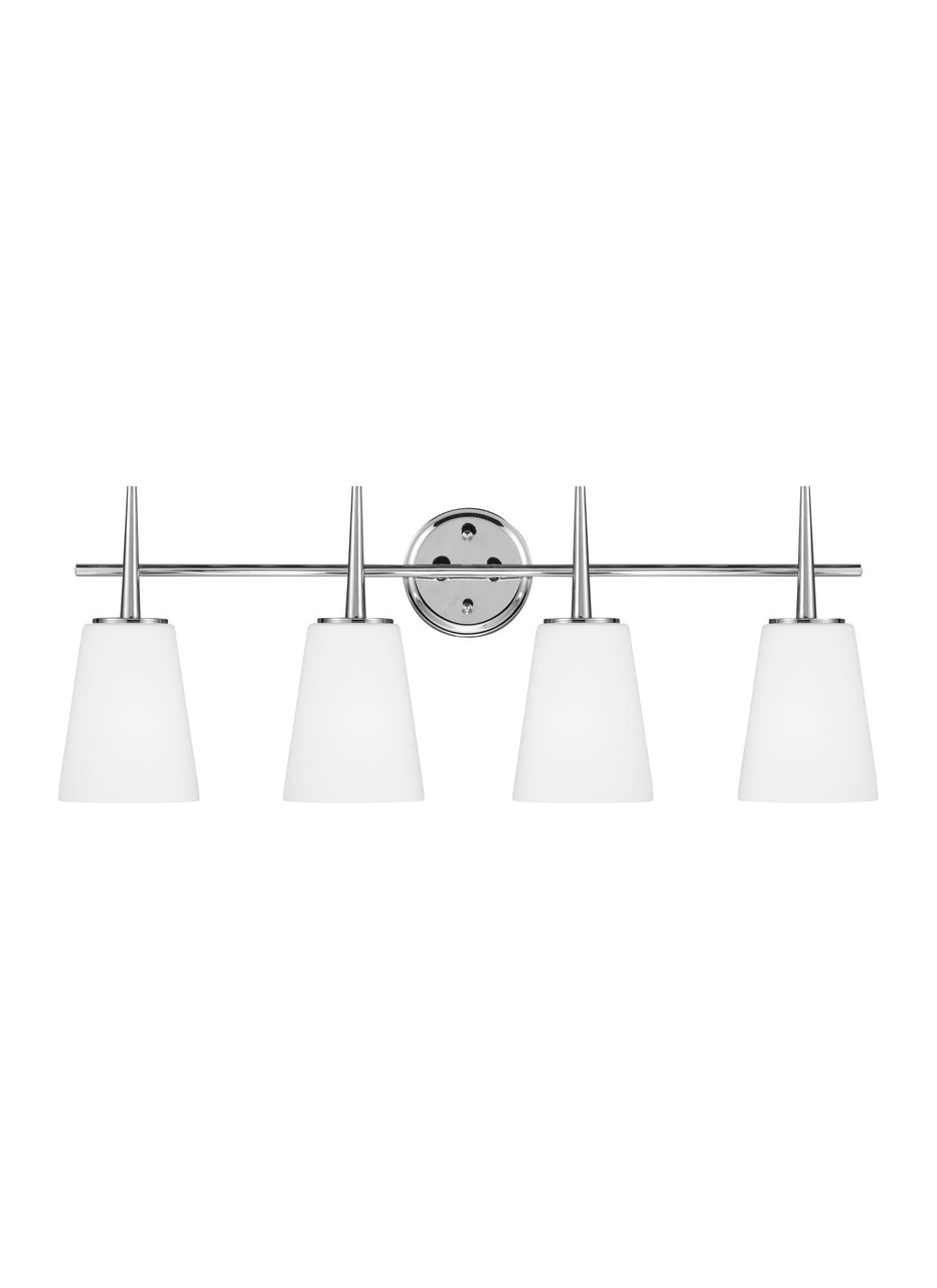 Generation Lighting Driscoll Contemporary Light Wall Bath Fixture in  Chrome GL-4440404-05