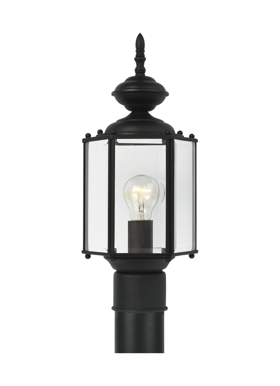 Generation Lighting Classico Traditional Light Outdoor Fixture in Black  GL-8209-12