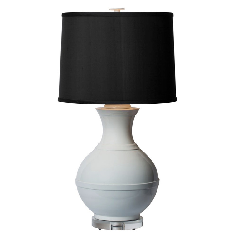 Thumprints Saturn Table Lamp in White Gloss