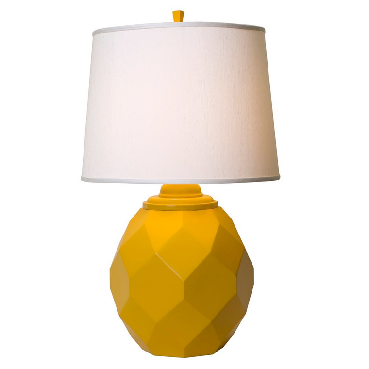Thumprints Jewel- Yellow  Table Lamp in Satin Yellow