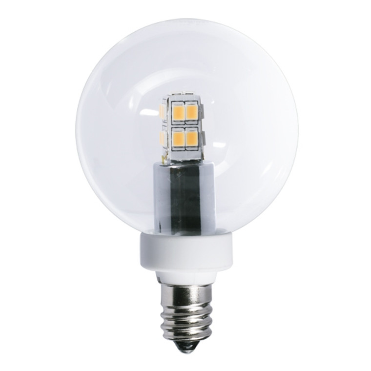 Bulbrite: 770145-1 LED Globe: Non-Dimmable G16, Dimmable G25 LED/G16/E12 (1 Pack)