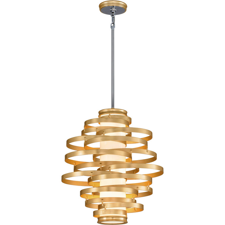 Corbett Lighting Vertigo Chandelier in Gold Leaf 225-43