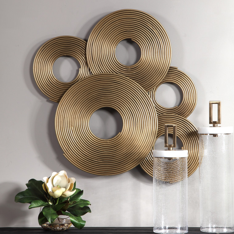 Uttermost Ahmet Gold Rings Wall Decor 04201