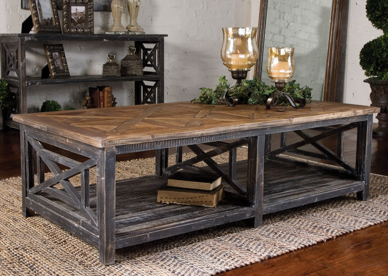 Uttermost Spiro Reclaimed Wood Cocktail Table 24264