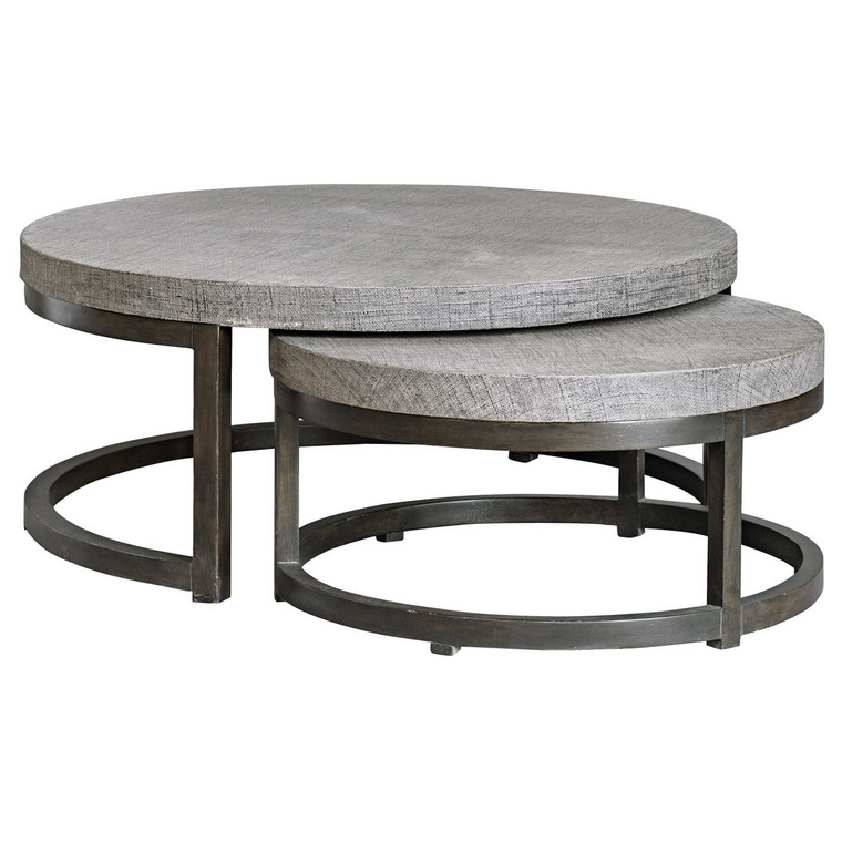 Uttermost Aiyara Gray Nesting Tables S/2 25882