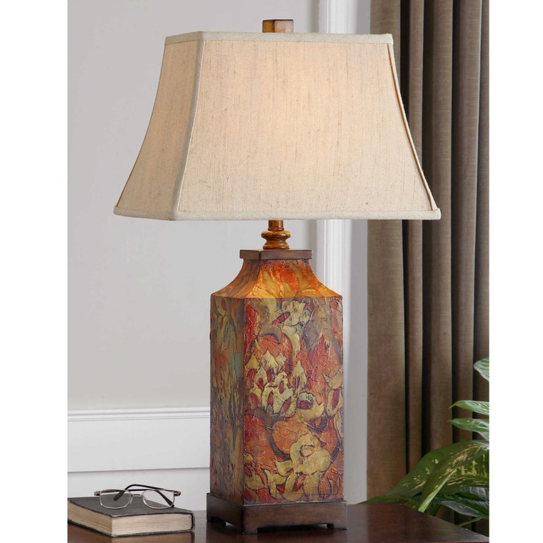 Uttermost Colorful Flowers Table Lamp 27678