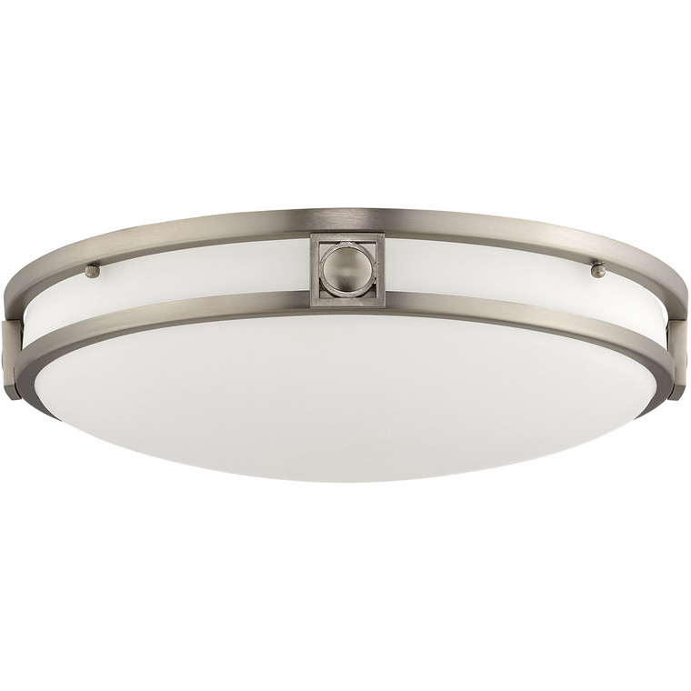 Livex Lighting Titania Collection 3 Light Brushed Nickel Ceiling Mount in Brushed Nickel 4488-91