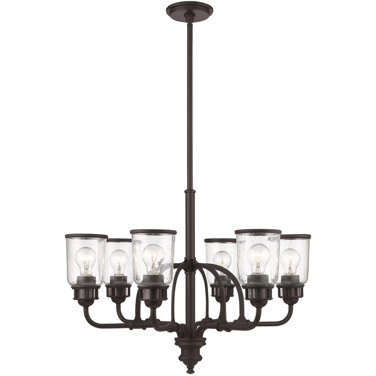 Livex Lighting Lawrenceville Collection 6 Lt BZ Chandelier in Bronze 40026-07