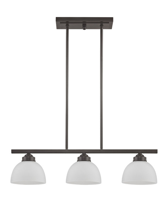 Livex Lighting Somerset Collection 3 Light English Bronze Linear Chandelier in English Bronze 4226-92