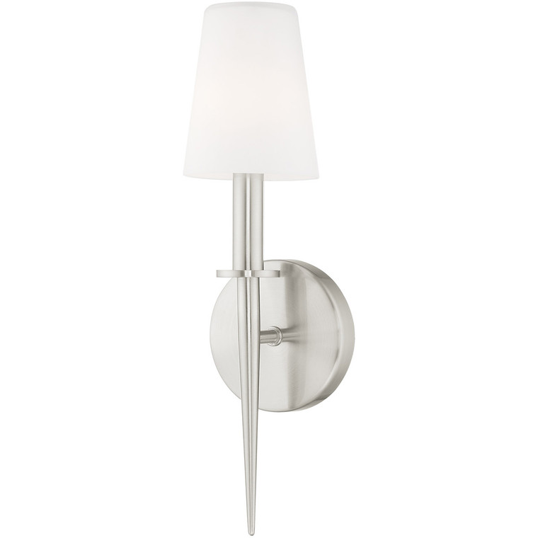 Livex Lighting Witten Collection 1 Lt BN ADA Wall Sconce in Brushed Nickel 41692-91