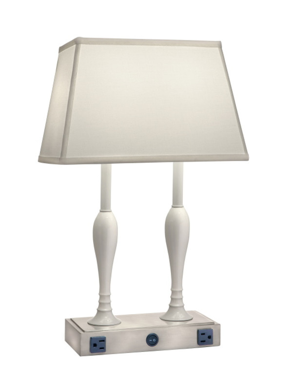 Stiffel Desk Lamp in Satin Nickel/Gloss White DL-K335-K515-GWH