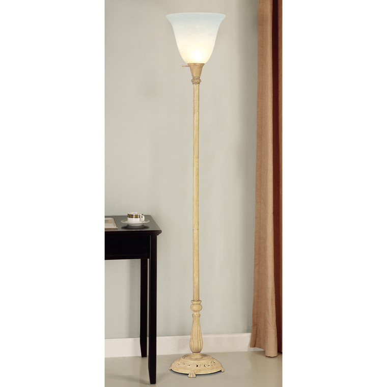 Lite Master Ariana Torchiere Floor Lamp in Royal Sand Finish F810RS-104