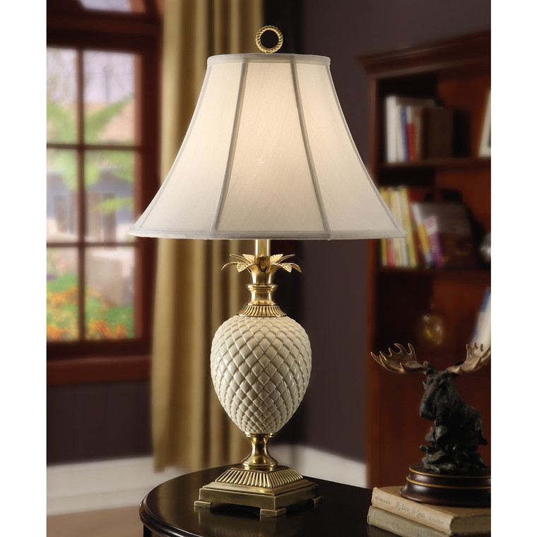 Lite Master Anelise Table Lamp in Polished Solid Brass T5248PB-SL
