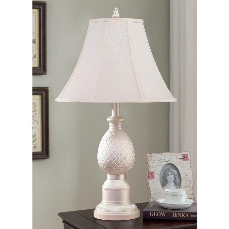 Lite Master Bellemere Table Lamp in Pearl Silver Finish T7521PS-SL