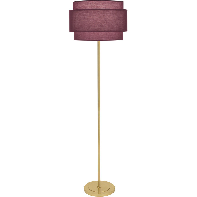 Robert Abbey Decker Floor Lamp in Modern Brass Finish