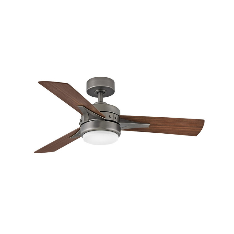 Hinkley Ventus 44" LED Ceiling Fan Indoor Pewter with Wall Control and Light Kit 902844FPW-LIA