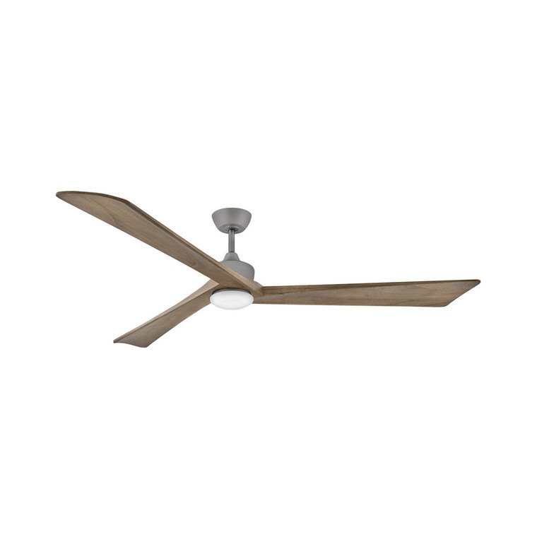 Hinkley Sculpt 80" LED Ceiling Fan Indoor/Outdoor Graphite with Wall Control and Light Kit 903680FGT-LDD