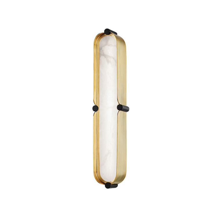 Hudson Valley Lighting Tribeca Bath And Vanity in Aged Brass/black 2916-AGB/BK
