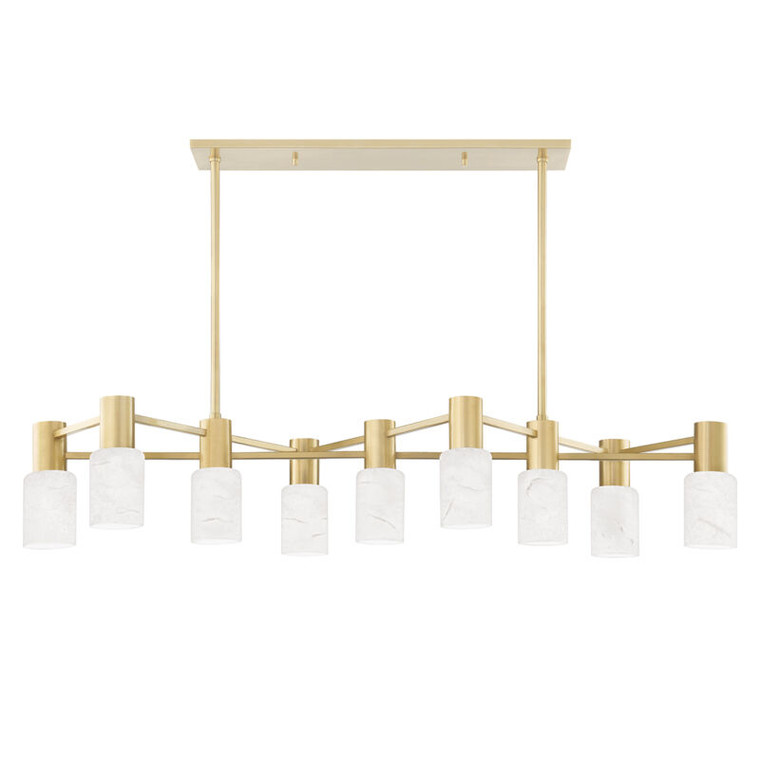 Hudson Valley Lighting Centerport Linear in Aged Brass 4248-AGB