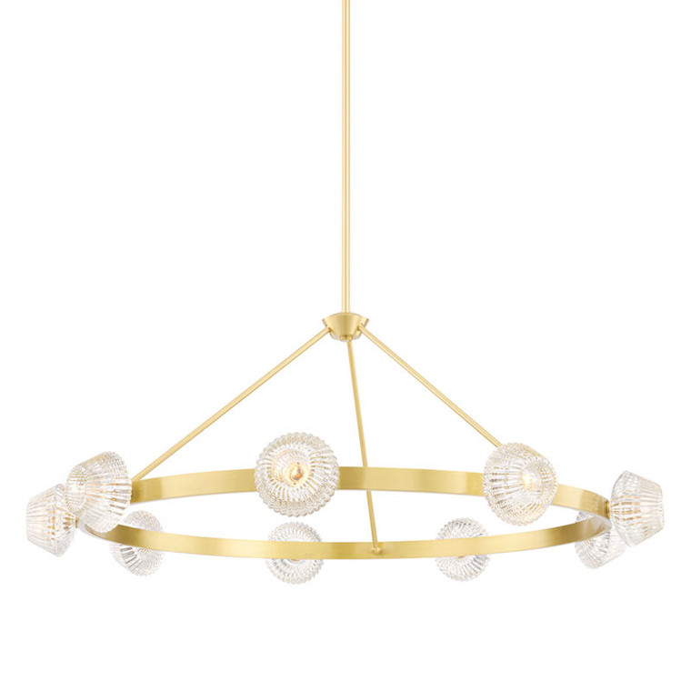Hudson Valley Lighting Barclay Chandelier in Aged Brass 6150-AGB