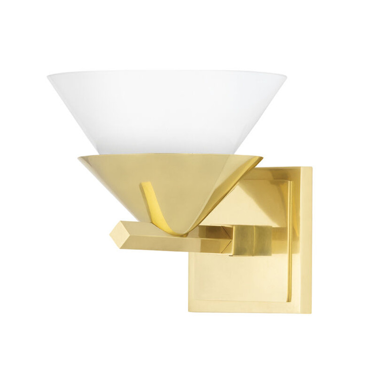 Hudson Valley Lighting Stillwell Wall Sconce in Aged Brass 6401-AGB