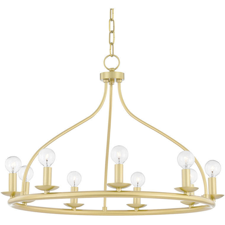 Mitzi 9 Light Chandelier in Aged Brass H511809-AGB