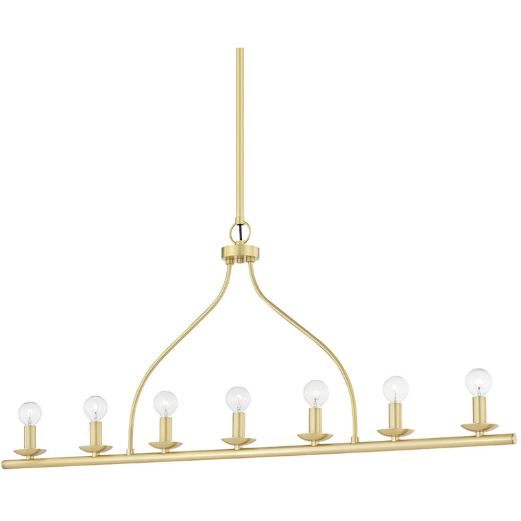 Mitzi 7 Light Linear in Aged Brass H511907-AGB