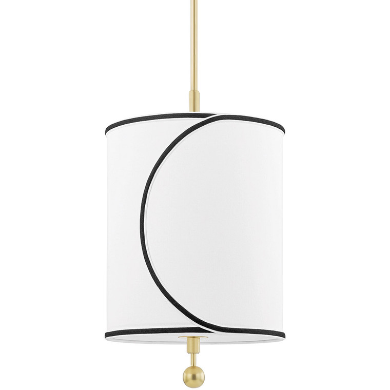 Mitzi 1 Light Pendant in Aged Brass H381701S-AGB
