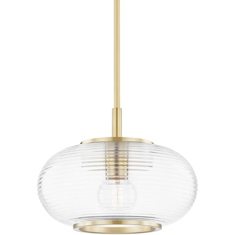 Mitzi 1 Light Pendant in Aged Brass H418701-AGB