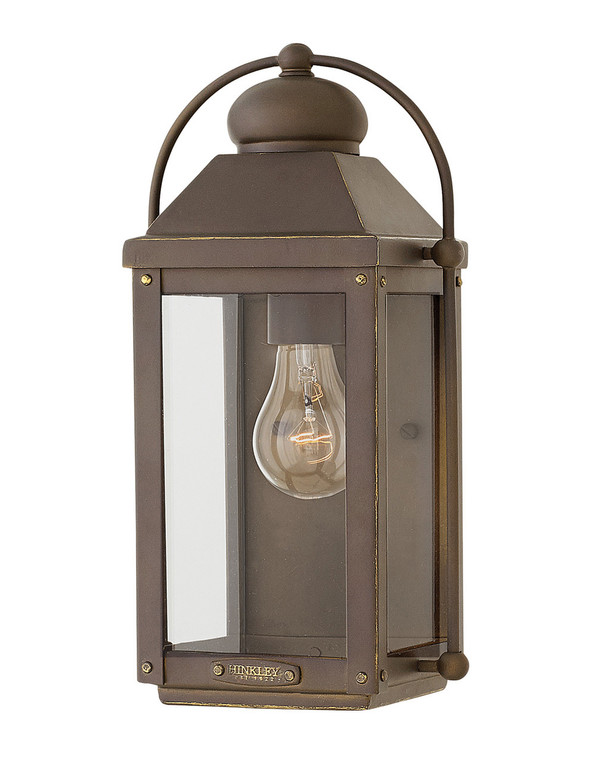 Hinkley Lighting Anchorage Small Wall Mount Lantern Light Oiled Bronze LED Bulb(s) Included 1850LZ-LL