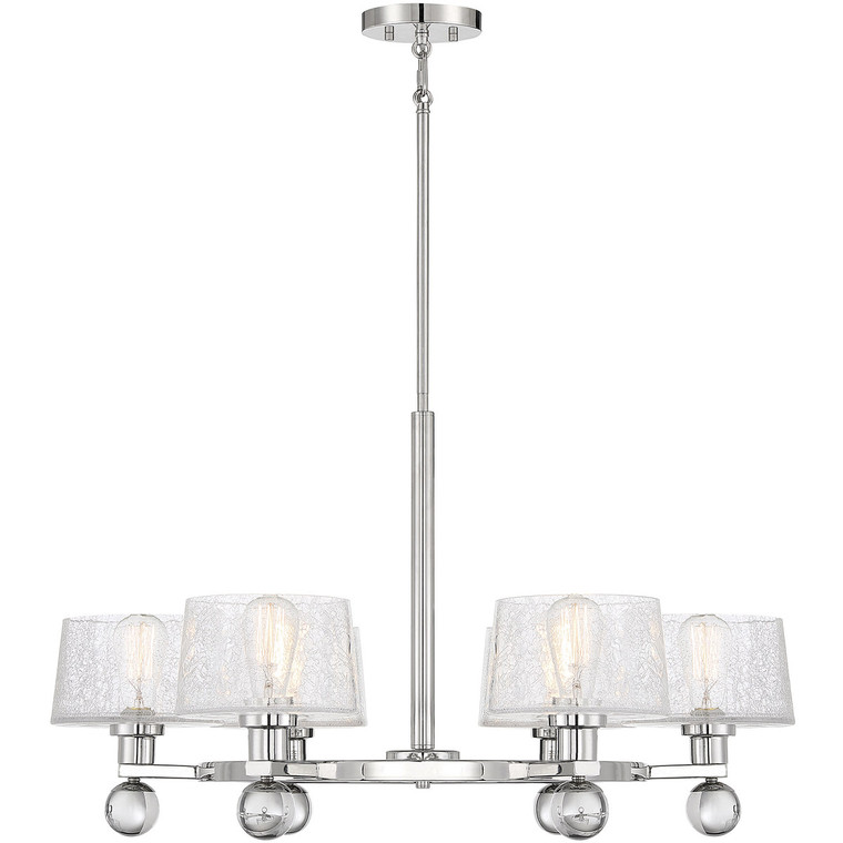 Savoy House Hanover 6 Light 
Polished Nickel Chandelier in 
Polished Nickel 1-6302-6-109