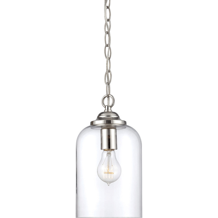 Savoy House Bally 1 Light Polished Nickel Pendant in Polished Nickel 7-700-1-109