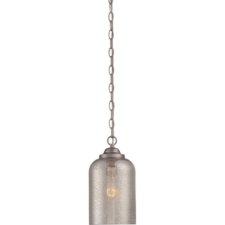 Savoy House Bally 1 Light Satin Nickel Pendant in Satin Nickel 7-701-1-SN