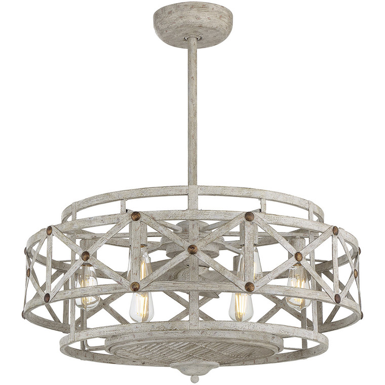 Savoy House Colonade 6 Light 
Provence With Gold Accents Fan D Lier in 
Provence With Gold Accents 34-FD-123-155