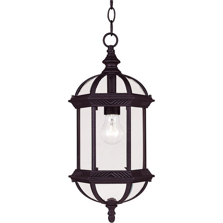 Savoy House Kensington Hanging Lantern in Textured Black 5-0631-BK