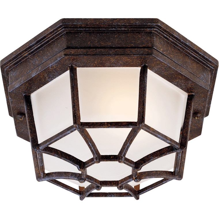 Savoy House Exterior Collections Flush Mount in Rustic Bronze 5-2066-72
