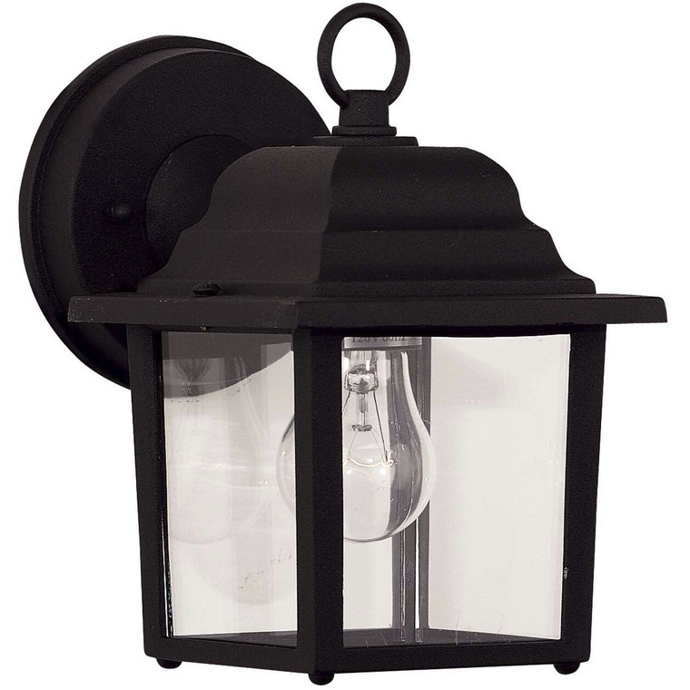 Savoy House Exterior Collections 1-Light Outdoor Wall Lantern in Black 5-3045-BK
