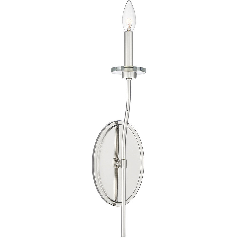 Savoy House Richfield 1 Light  Polished Nickel Sconce in 
Polished Nickel 9-176-1-109