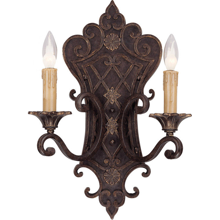 Savoy House Southerby 2 Light Sconce in Florencian Bronze 9-0159-2-76