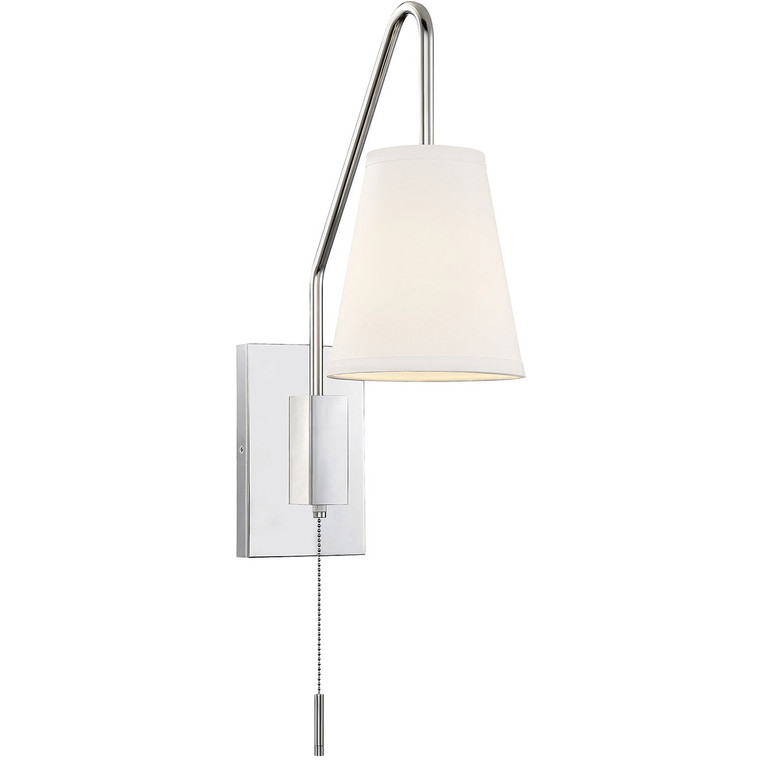 Savoy House Owen 1 Light Adjustable Wall Sconce in Polished Nickel 9-0900CP-1-109