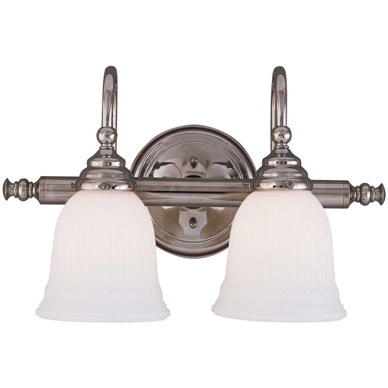 Savoy House Brunswick 2-Light Bathroom Vanity Light in Chrome 8-1062-2-CH