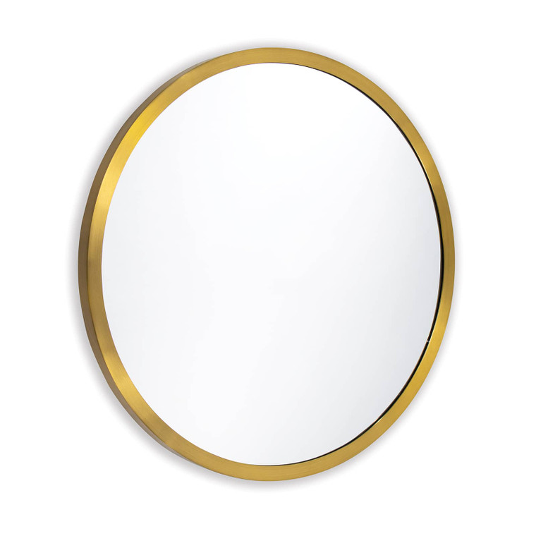 Regina Andrew Doris Round Mirror (Natural Brass) 21-1132NB