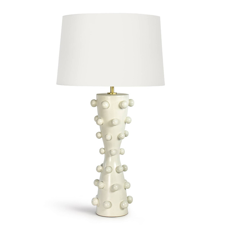 Regina Andrew Pom Pom Ceramic Table Lamp (White) 13-1544WT