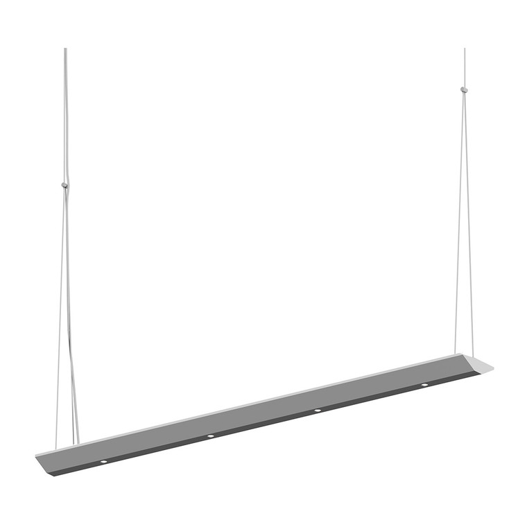 Sonneman Lighting Votives 3' LED Bar Pendant in Bright Satin Aluminum 2857.16-FD